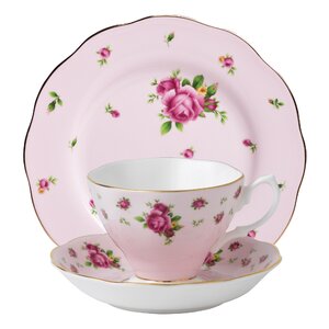 New Country Roses Teacup Set (Set of 3)