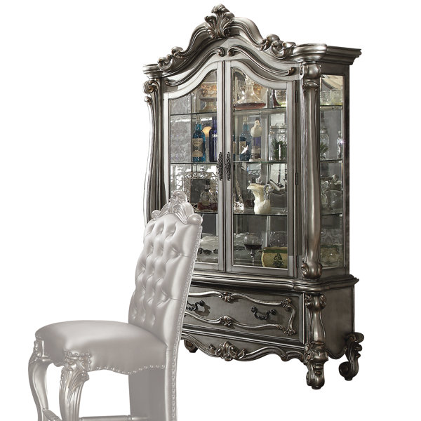 Welton Lighted Curio Cabinet By Astoria Grand Find