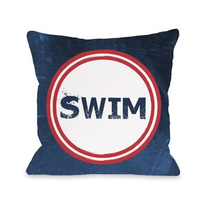 Swim Throw Pillow