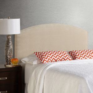 Lesa Velvet Curved Upholstered Headboard by House of Hampton