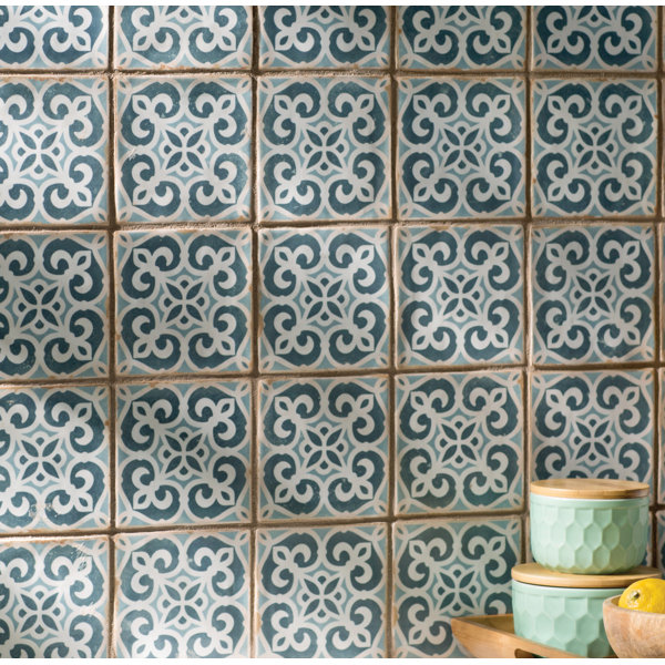Arquivo 4.875 X 4.875 Ceramic Field Tile in Blue by EliteTile