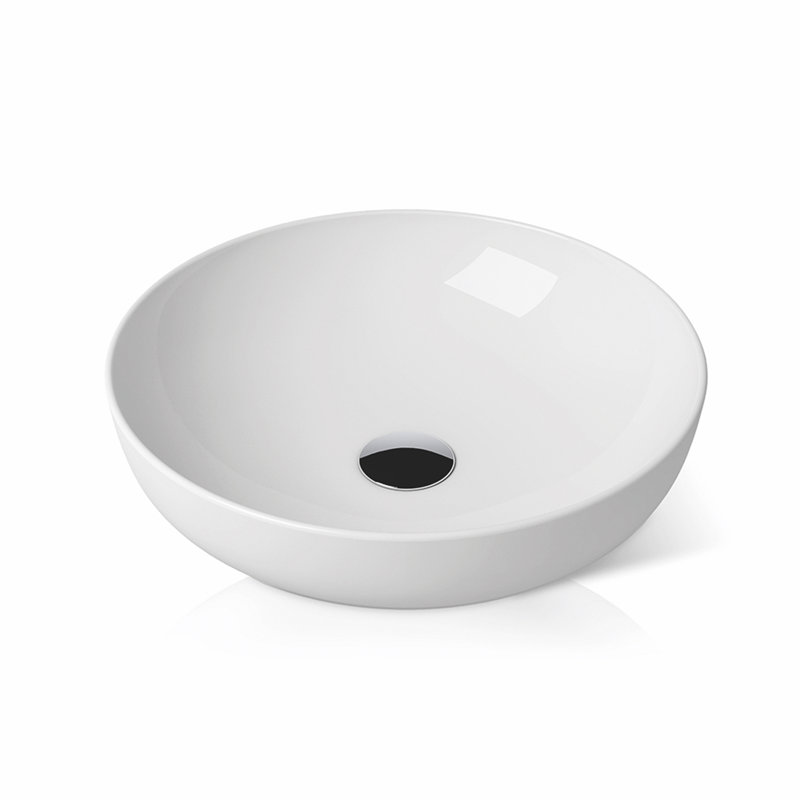 L310-1101-U1 Ceramic Circular Vessel Bathroom Sink with Overflow