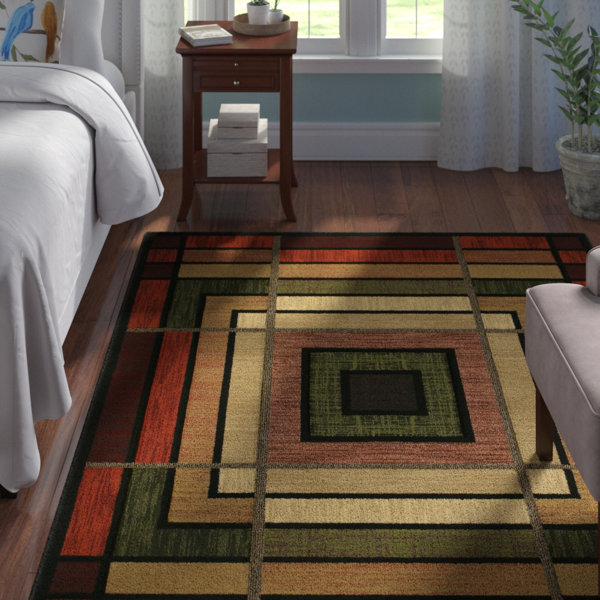 Ganley Terracotta Ambience Rug by Andover Mills