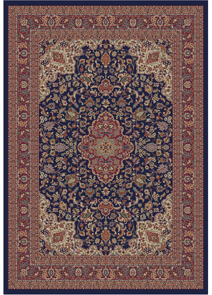 Jewel Heriz Navy Area Rug by Threadbind