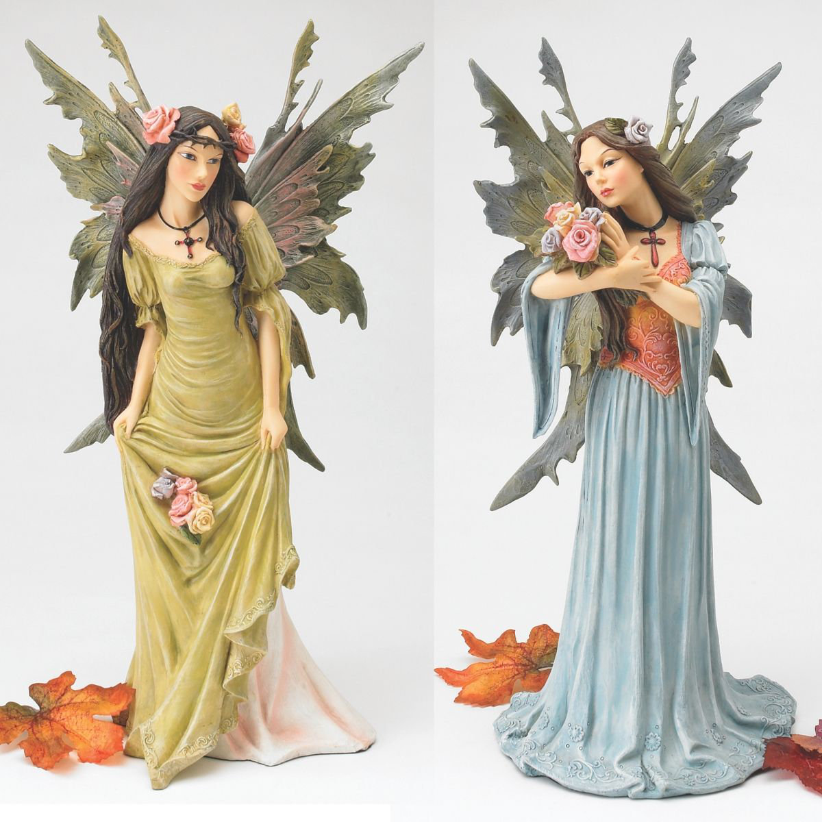 Enchanting Forest Pixie Blue Fairy Figurine Magical Realm Faerie Statue