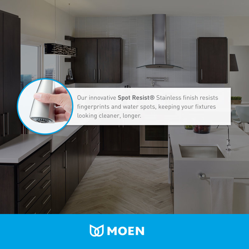 S7597c Srs Moen 90 Degree Pull Out Single Handle Kitchen Faucet