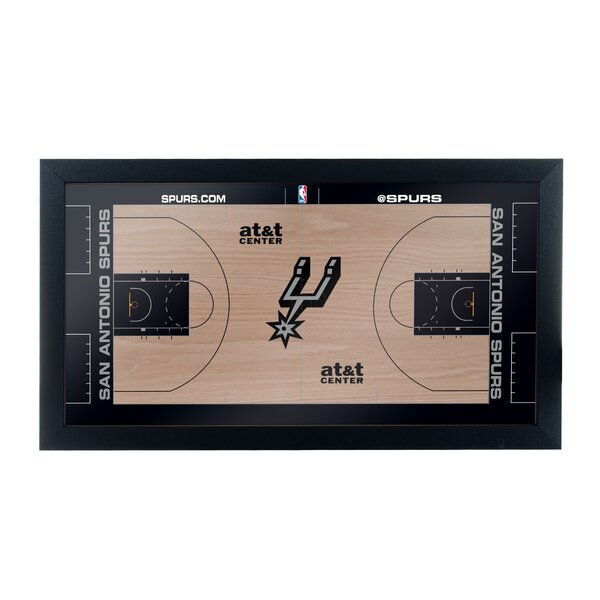 NBA Court Framed Graphic Art by Trademark Global