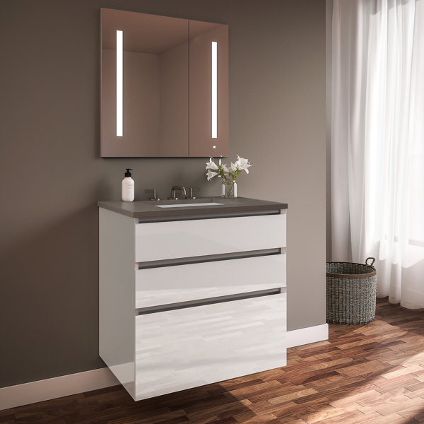 Curated Cartesian 30 Single Bathroom Vanity Set by Robern