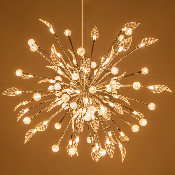 Starburst Branches Lighting with Leaves LED Strobe Light by The Holiday Aisle
