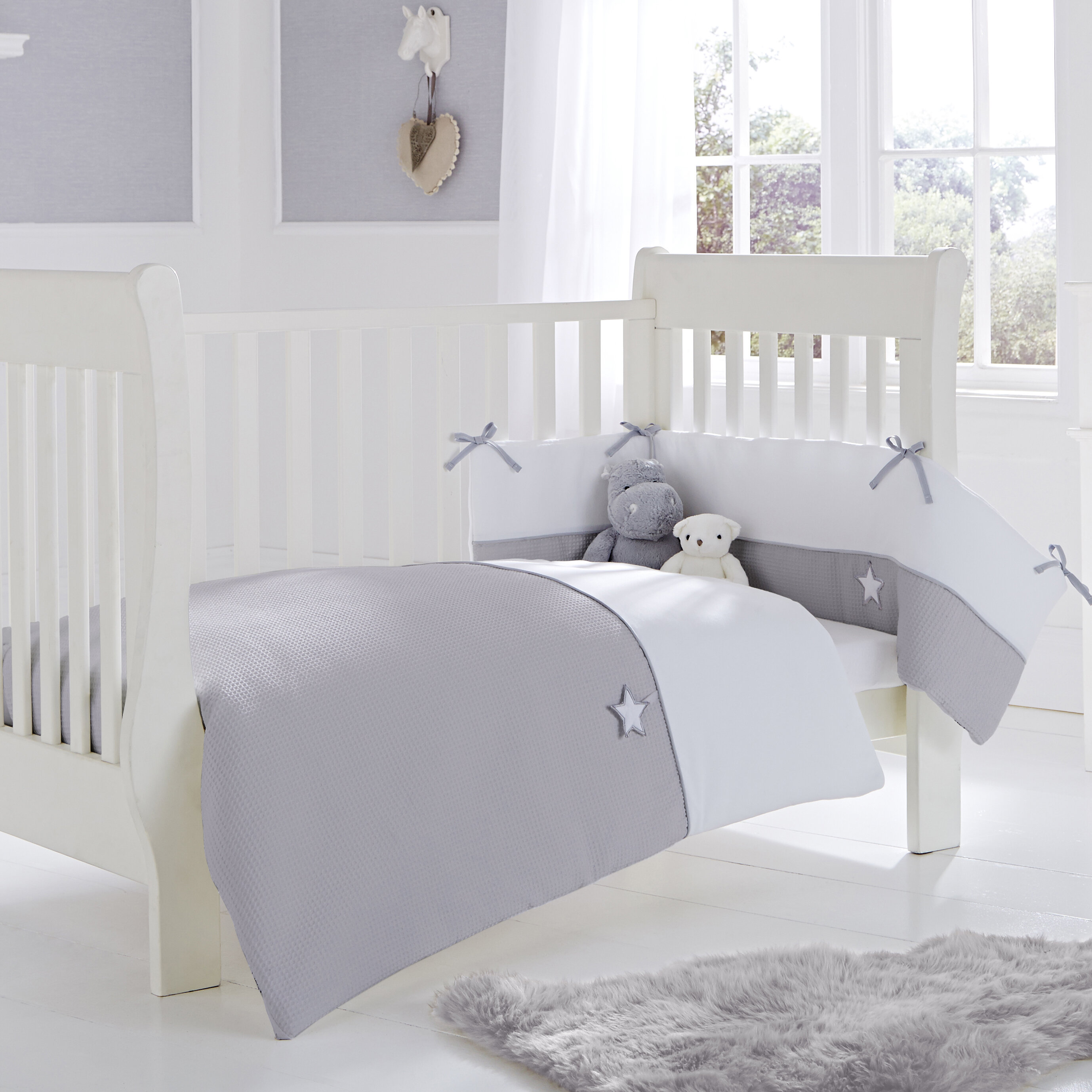 Clair De Lune Silver Lining 2 Piece Cot Bedding Set Reviews