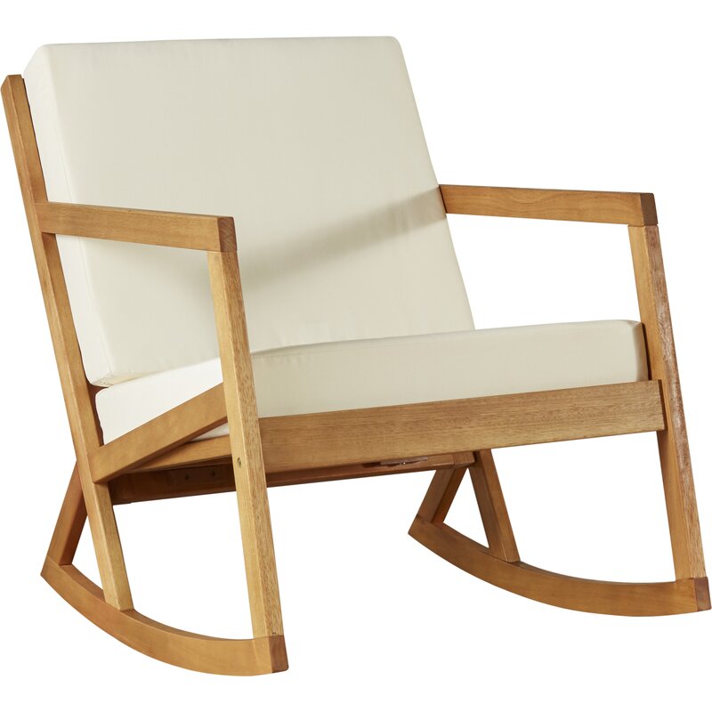 Greyleigh Camdenton Rocking Chair With Cushions Reviews Wayfair