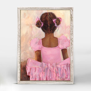 Deandra Perfect Ballerina African American Framed Canvas Art