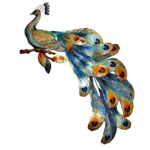 Peacock Seated Figurine