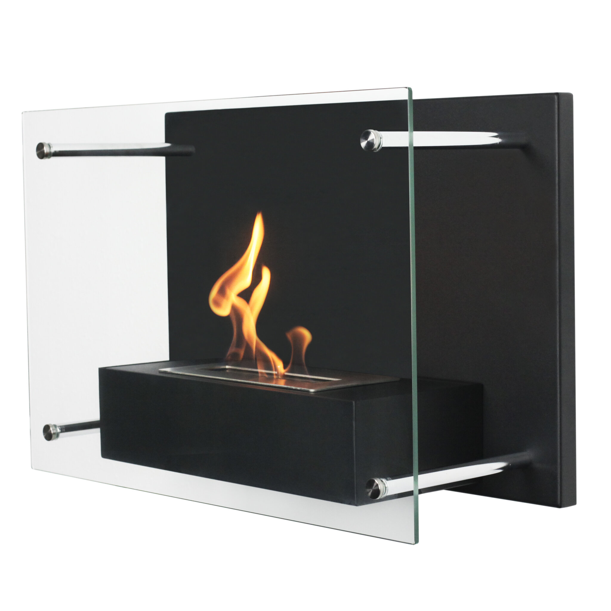 Allura Wall Mounted Bio Ethanol Fireplace Reviews Allmodern