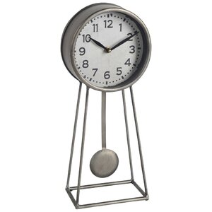 Contemporary Metal Desk Clock