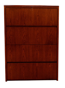 Waterfall Series 4 Drawer Lateral File by Carmel Furniture