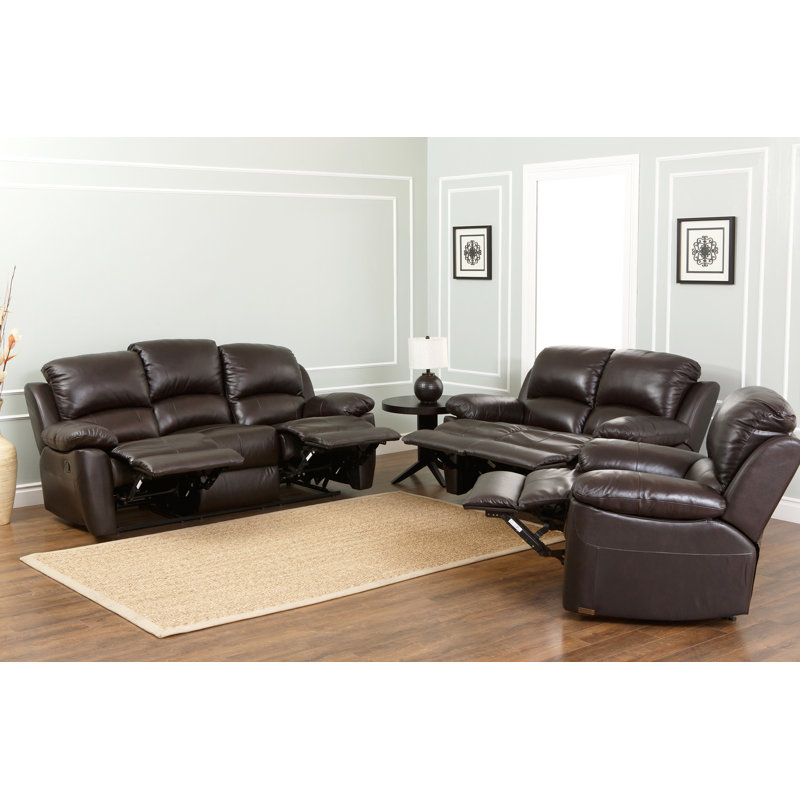 Darby Home Co Blackmoor Leather Reclining Sofa Reviews Wayfair Ca Blackmoor Leather Reclining Sofa