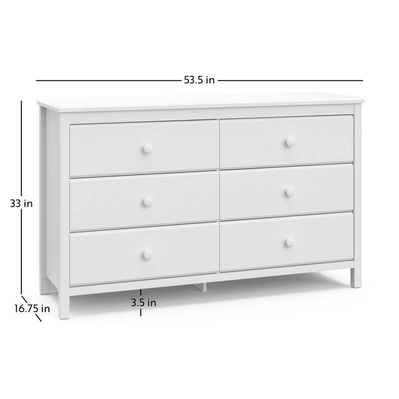 white childs dresser