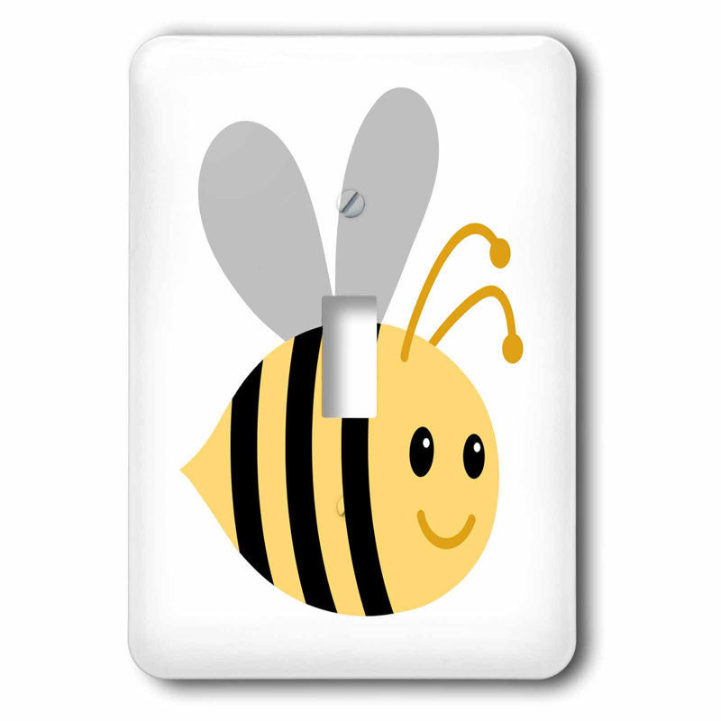 Baby Bumblebee Design Decorative Single Toggle Light Switch Cover Wall Plate
