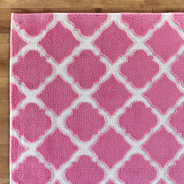 Lattice Play Pink Rug by Birch Lane Kids™
