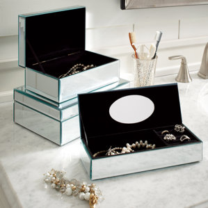 Hadleigh Mirrored Jewelry Box by Birch..