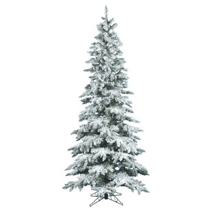 flocked utica 65 whitegreen fir trees artificial christmas tree with stand - White Christmas Trees On Sale flocked utica 65 whitegreen fir trees artificial christmas tree with stand - White Christmas Trees On Sale
