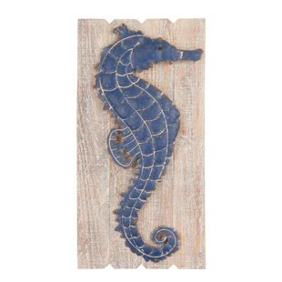 Navy Blue Wall Decor Wayfair Navy Seahorse Wall Décor