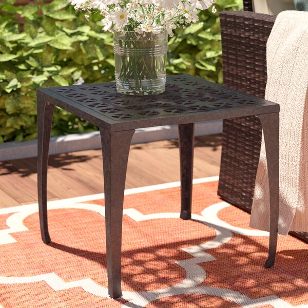 Kavanaugh Outdoor Metal Side Table by Charlton Home