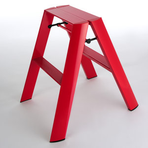 2-Step Aluminum Step Stool with 225 lb. Load Capacity