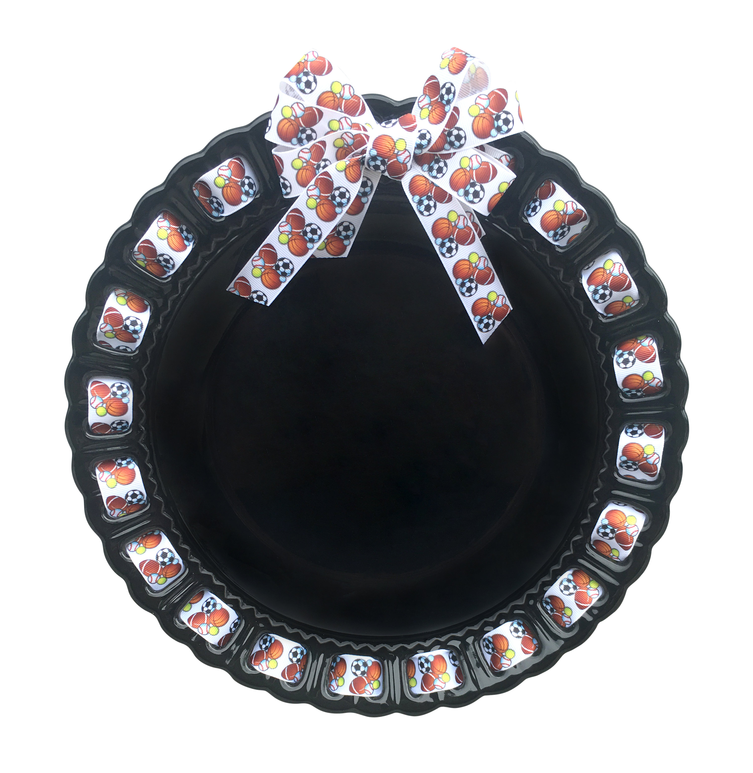 The Holiday Aisle Hasan All Sports Ribbon Decorative Plate Wayfair