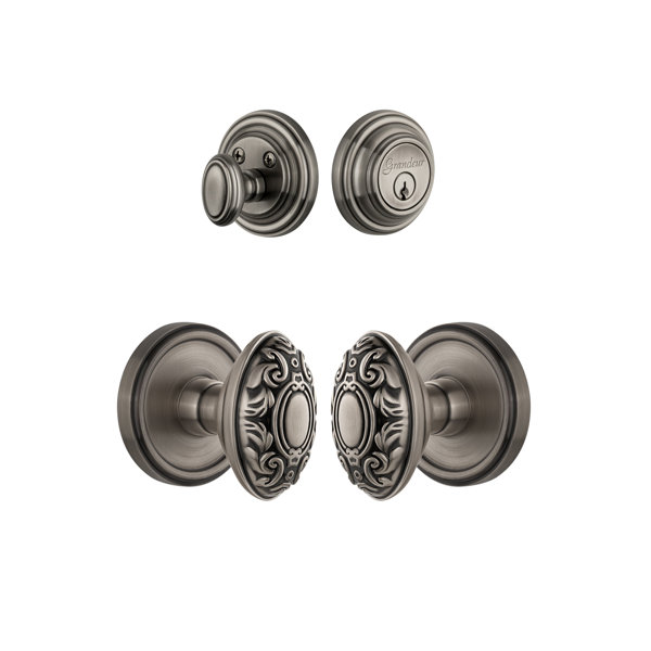 Georgetown Keyed Door Knob by Grandeur