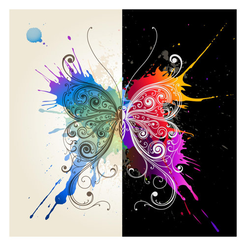 Watercolour Contrast 3.36m x 3.36m Textured Matte Peel & Stick Wall Mural East Urban Home