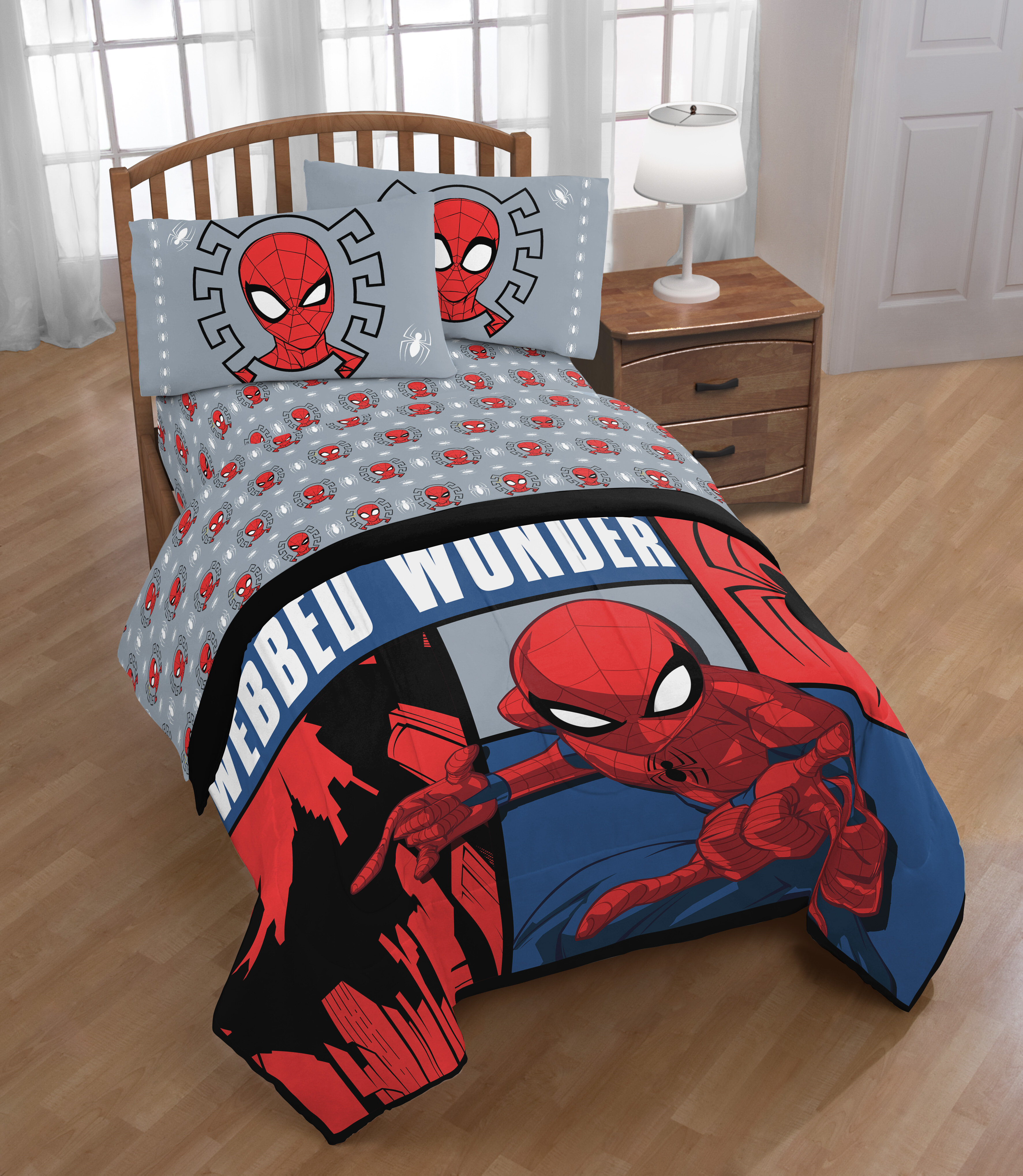Marvel Spider Man Webbed Wonder Reversible Comforter Set Reviews