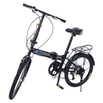 Leisure 20In 7 Speed City Folding Mini Compact Bike Rack VNBRED