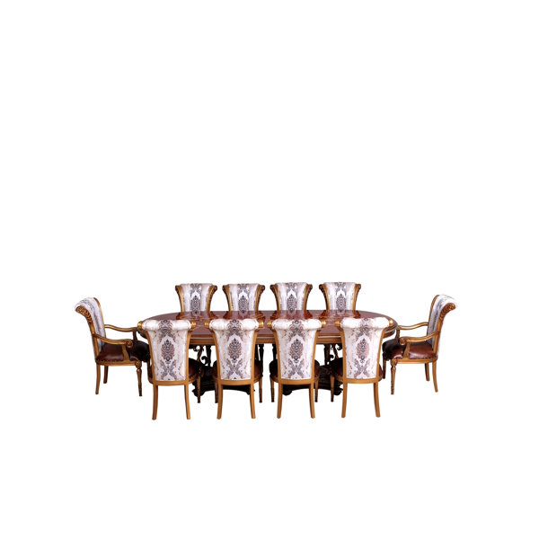 Ana 9 Piece Removable Leaf Solid Wood Dining Set By Astoria Grand 2019 Sale