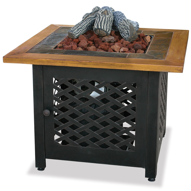 Endless Summer Lava Rock And Log Kit For Outdoor Fire Pit