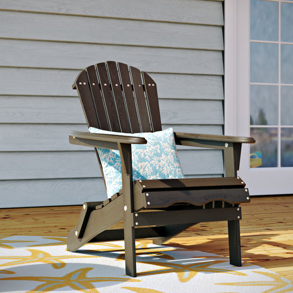 Cuyler Solid Wood Folding Adirondack Chair by Beachcrest Home| @ $135.00