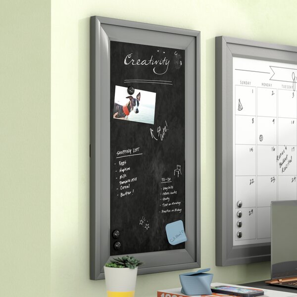 Contemporary Wall Mounted Chalkboard by Ivy Bronx