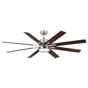 60″ Woodlynne 8 Blade Outdoor Ceiling Fan with Remote