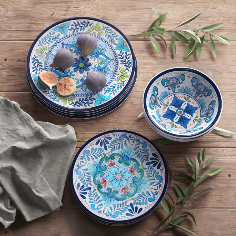 12 piece melamine dinnerware set