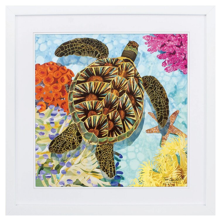 Rosecliff Heights 'Sea Turtle' Picture Frame Print on Paper | Wayfair