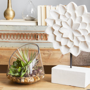 White Decor Objects Wayfair Fl White Wood Decor