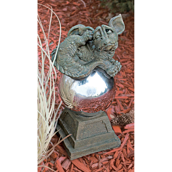 Mayze, the Dragon Protector of the Orb Statue by Design Toscano