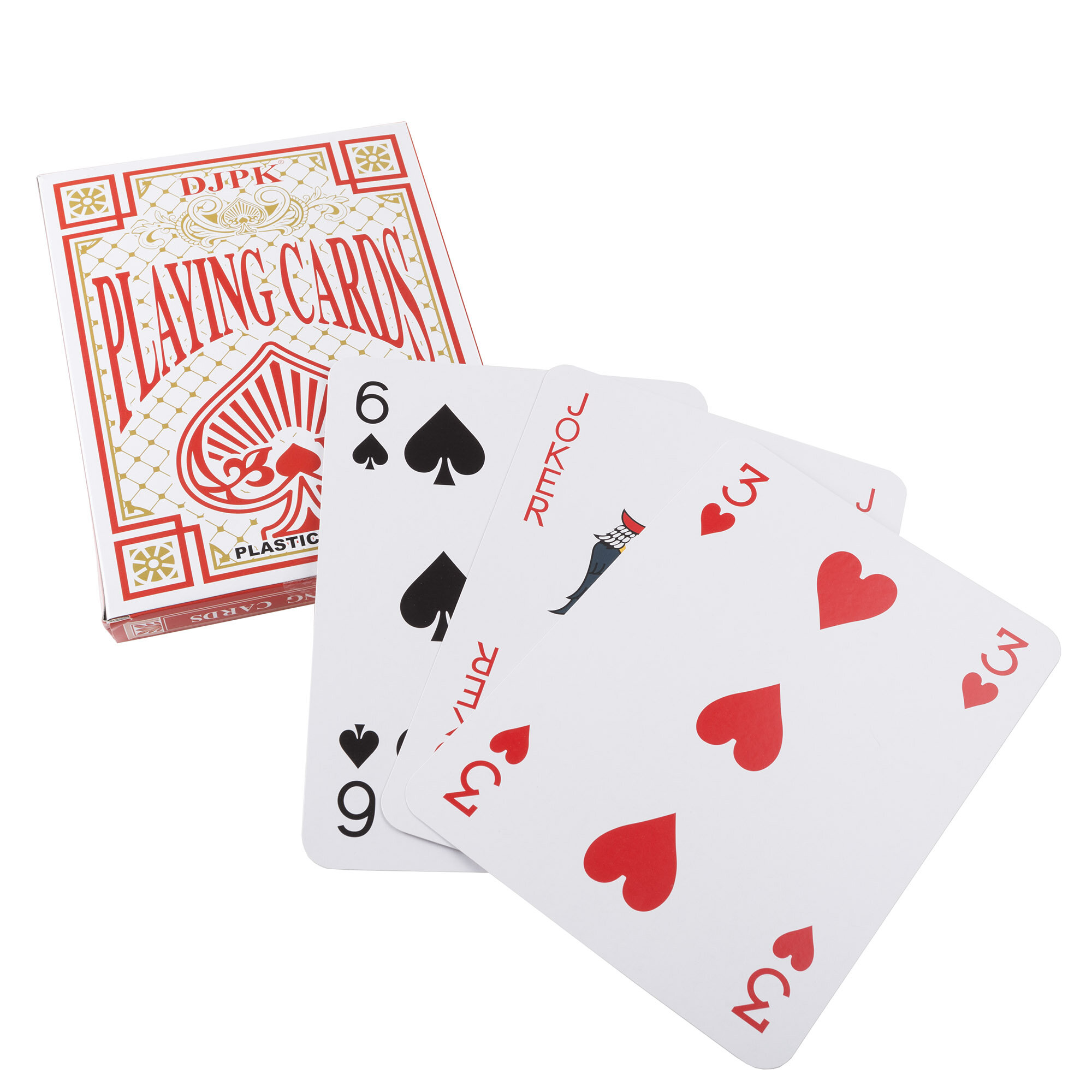 Plastic Coated Playing Cards Standard Size Deck Kids Adults Poker Casino Cards 