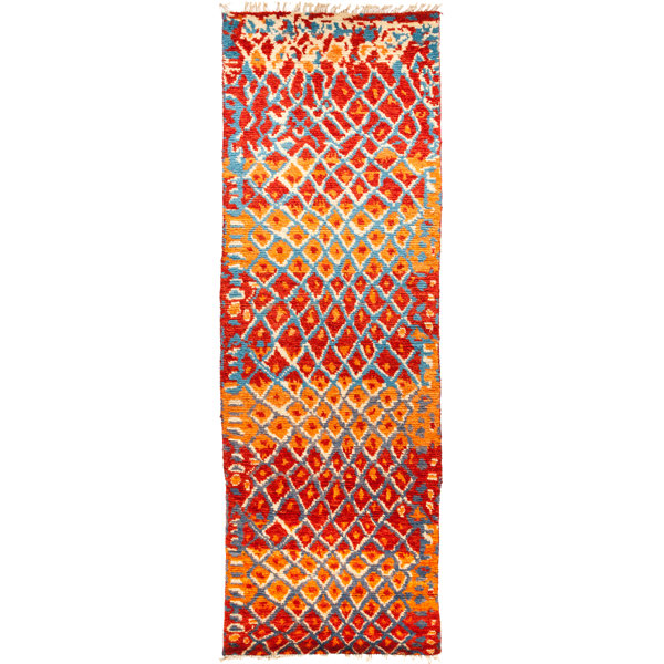 Isabelline One Of A Kind Dex Hand Knotted Runner 4 2 X 12 5 Wool