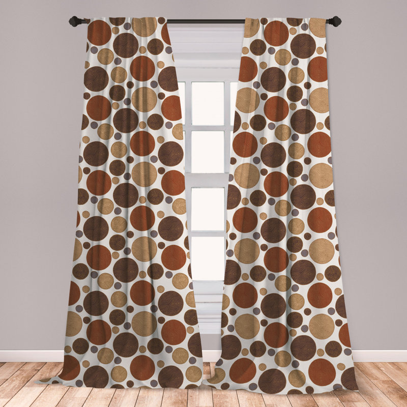 East Urban Home Polka Dots Room Darkening Rod Pocket Curtain Panels Wayfair