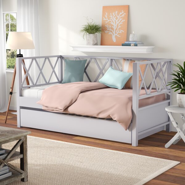 Hayes X Back Twin Daybed With Trundle By Beachcrest Home