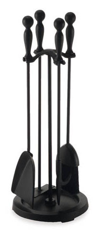 Ball Handle Stove 5 Piece Iron Fireplace Tool Set by Pilgrim Hearth