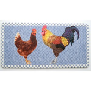 Cathie Rooster Kitchen Mat