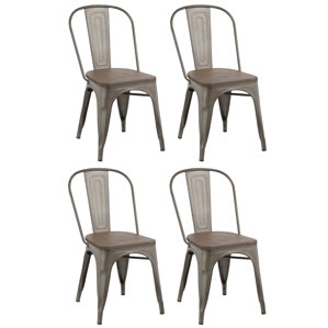Metal Dining Chairs Industrial industrial kitchen & dining chairs you'll love | wayfair Metal Dining Chairs Industrial industrial kitchen & dining chairs you'll love | wayfair